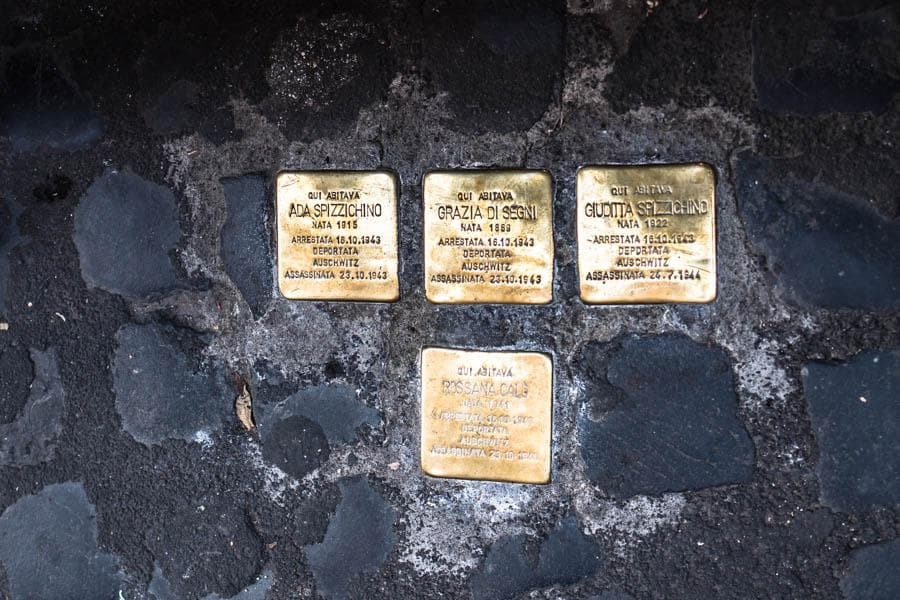 GYG Street Food Tour Stolpersteine