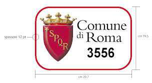 Rome taxi number plate Rome taxi number plate