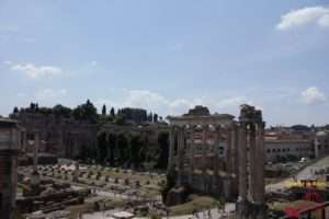 Blick vom Kapitol auf das Forum Romanum