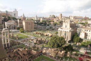 Punti panoramici Vista dal Colle Palatino sul Foro Romano
