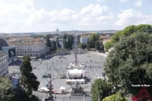 Blick vom Pincio auf Piazza del Popolo