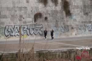 Jogging in Rome Tiber Banks