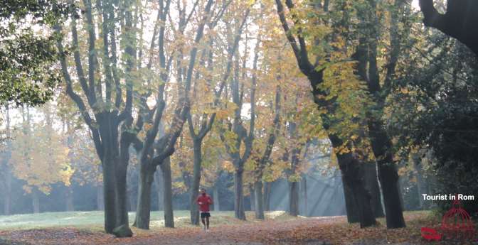 Jogging in Rome Villa Pamphili