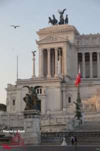 Summer in Rome morning at the Vittoriano