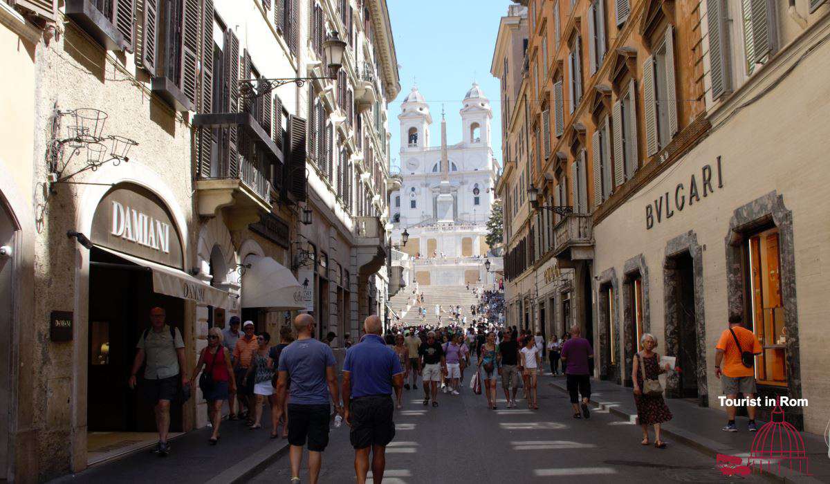 Shopping in Rom · Einkaufen in Rom · Tourist in Rom