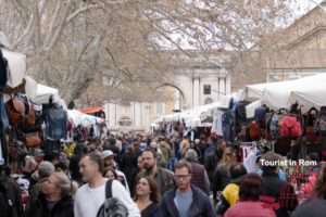 Winter in Rom Porta Portese Flohmarkt