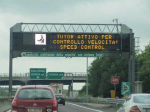 Tutor Autostradale Italia controllo velocità