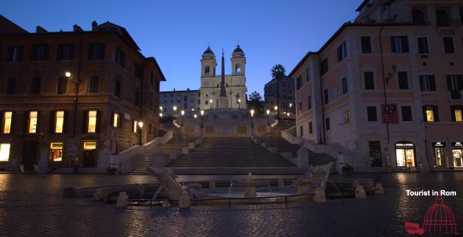 Hitze in Rom Heat in Rome Sunrise at the Spanish Steps