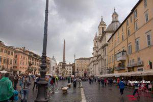 Piazza Navona in the rain