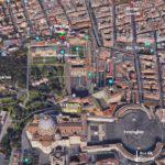 Satellitenbild Vatikanische Museen und Umgebung