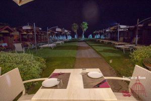 Ostia Lido Soul kitchen beach in the evenin