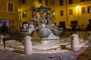 Roma dicembre Ghetto fontana delle tartarughe