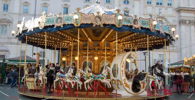 Piazza Navona Christmas Market Carousel