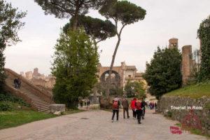 Rom Februar Forum Romanum