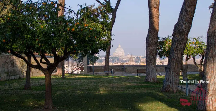 Roma febbraio giardino delle arance