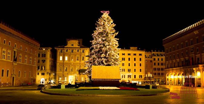 Rom Weihnachten Piazza Venezia