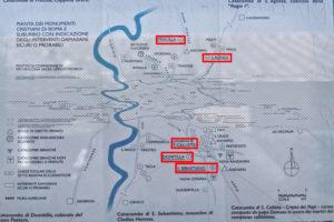 Catacombs Rome map