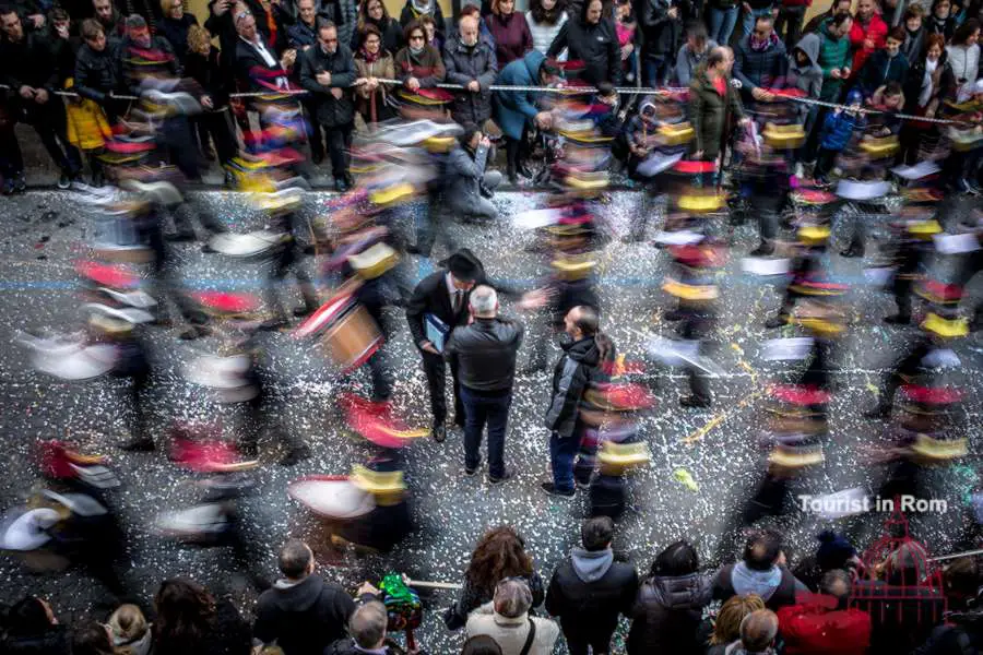 Karneval in Rom Ronciglione Umzug