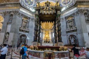 Roma Pasqua altare del Papa