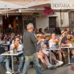 Rome vacation spring at Campo de Fiori