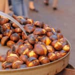 Rome vacation Autumn chestnuts