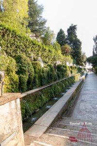 Roma settembre Villa D'Este viale 100 fontane