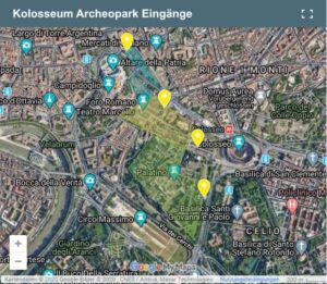 Kolosseum Archeopark Eingänge Kolosseum Archeopark Eingänge