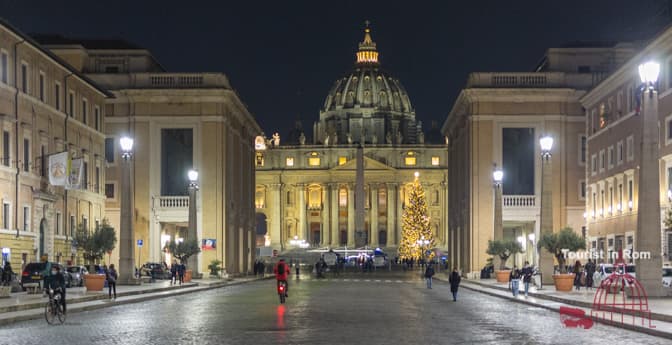 Krippe 2020 auf dem Petersplatz