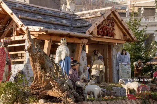 St. Peter's nativity scene · Nativity St Peter's Square 2019 6