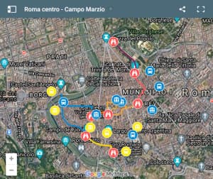 Mappa Roma centro Mappa Roma centro