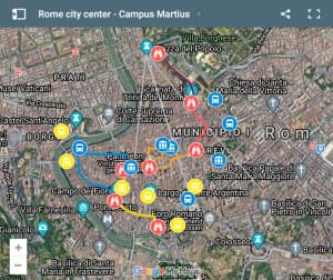 Rome center map Rome center map