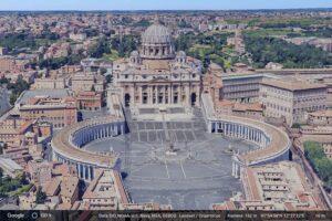 Vaticano Piazza San Pietro Immagine satellitare