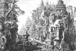 Piranesi idea of the ancient Via Appia and Via Ardeatina