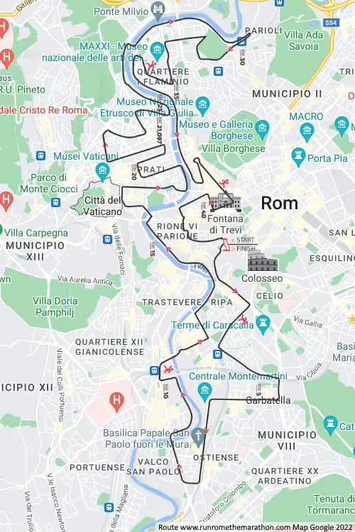 Rome Marathon 2025 Route Map Aggie Arielle