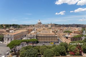 Castel Sant'Angelo view of St. Peter's Basilica