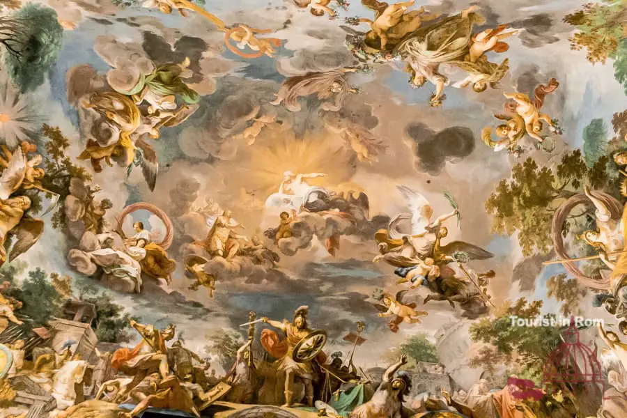 Gallery Borghese ceiling fresco The Apotheosis of Romulus