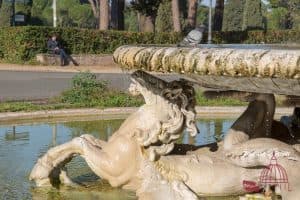 Villa Borghese seahorse fountain