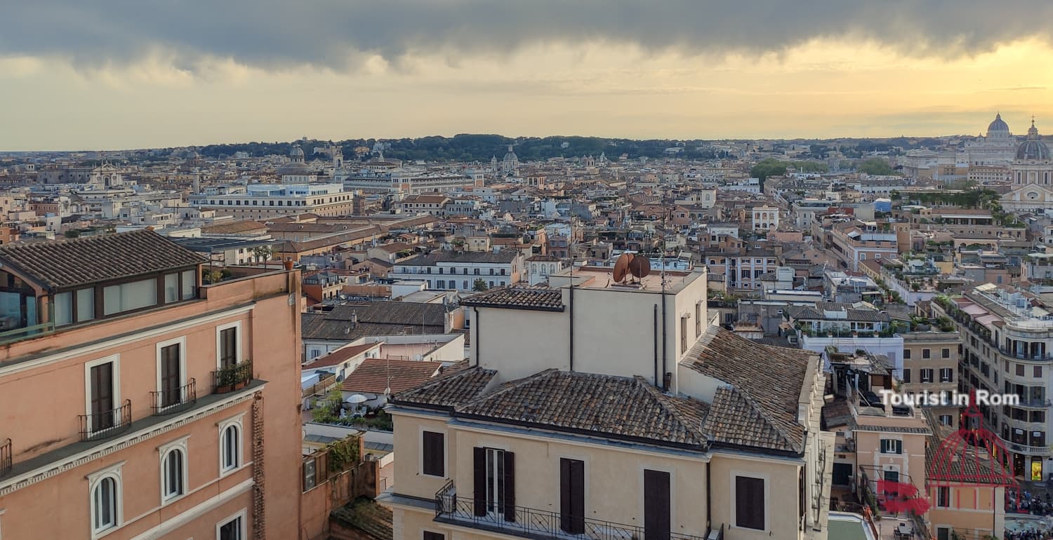 Rom Panorama von Trinità dei Monti