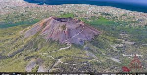 Pompeii Vesuvius satellite image