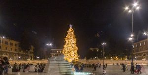 Rom Weihnachtsbaum Piazza del Popolo