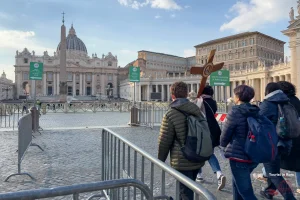 Arrival of the pilgrims in St. Peter's Square