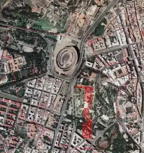 The Great Fire of Rome Site of the Domus Aurea, location of the excavations