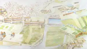 The Great Fire of Rome Domus Aurea, hypothetical reconstruction