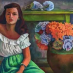 Diego Rivera Donna seduta con fiori