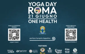 Offizielles Logo der Yoga Days Rom, dem großen Yoga-Festival in der italienischen Hauptstadt
